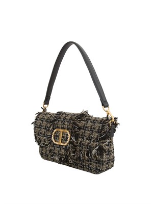 BORSA A SPALLA TWIN-SET NERO in DONNA