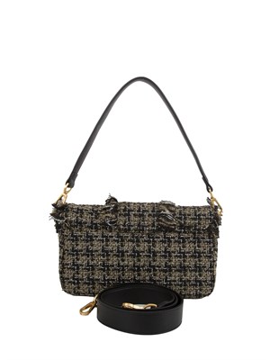 BORSA A SPALLA TWIN-SET NERO in DONNA