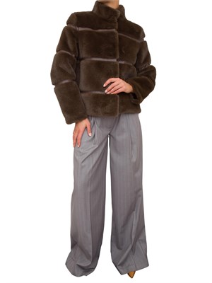 PELLICCIA TWIN-SET MARRONE in DONNA