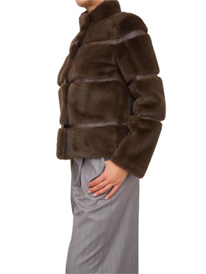 PELLICCIA TWIN-SET MARRONE in DONNA