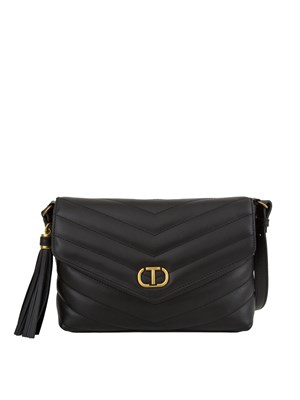 BORSA A SPALLA TWIN-SET NERO in DONNA