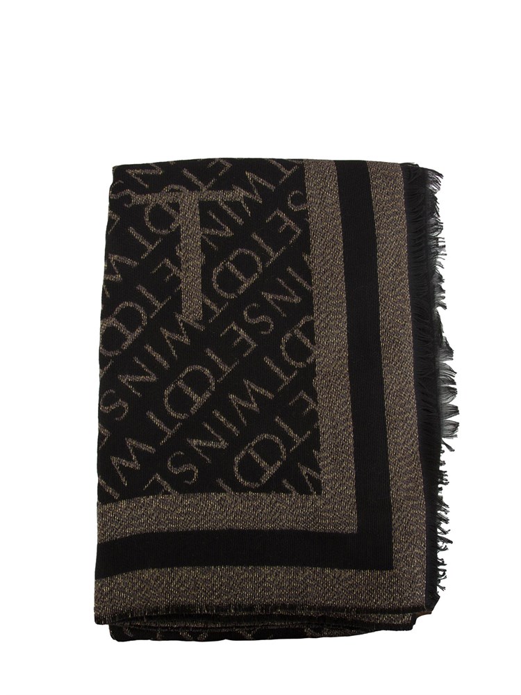PONCHO TWIN-SET NERO