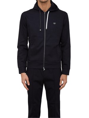 FELPA EMPORIO ARMANI BLU in UOMO