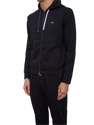 FELPA EMPORIO ARMANI BLU in UOMO