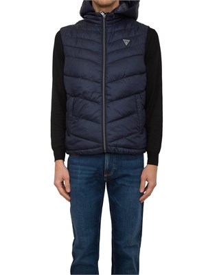 GILET GUESS JEANS BLU in UOMO