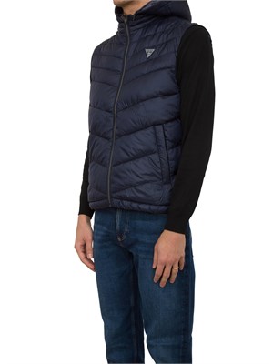 GILET GUESS JEANS BLU in UOMO