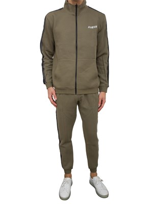 FELPA GUESS JEANS VERDE in UOMO