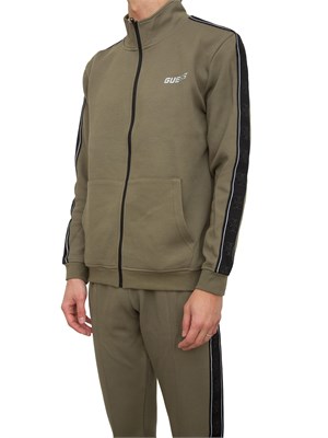 FELPA GUESS JEANS VERDE in UOMO