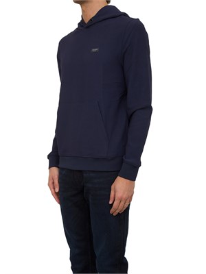 FELPA GUESS JEANS BLU in UOMO