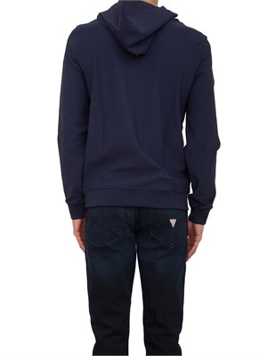 FELPA GUESS JEANS BLU in UOMO