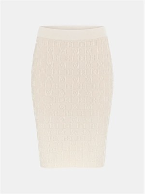 Gonna midi Marciano by Guess in misto viscosa jacquard logo all over in DONNA
