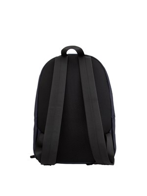 Zaino uomo Armani Exchange in tessuto blu con patch logo in UOMO