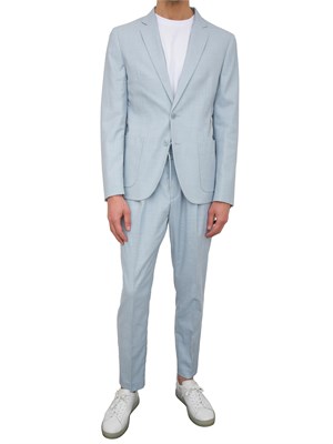 Giacca slim fit Julie Antony Morato celeste in UOMO