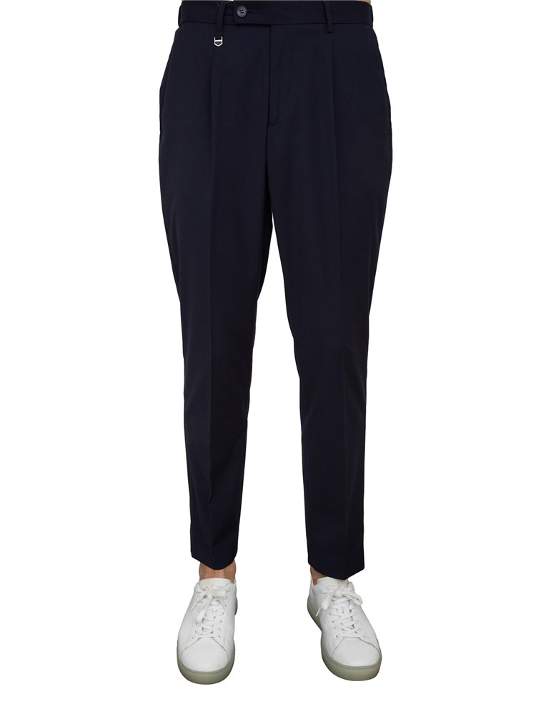 Pantaloni Antony Morato Luis in misto lino blu