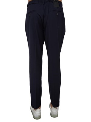 Pantaloni Antony Morato Luis in misto lino blu in UOMO