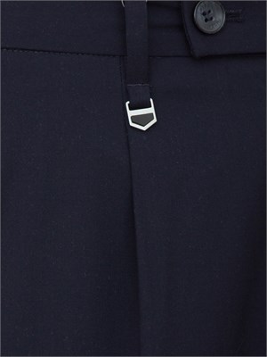 Pantaloni Antony Morato Luis in misto lino blu in UOMO