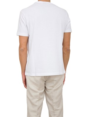 T-shirt Paul [and] Shark bianco in jersey di cotone con stampa in UOMO