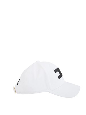 Cappello da baseball bianco Elisabetta Franchi con logo in DONNA