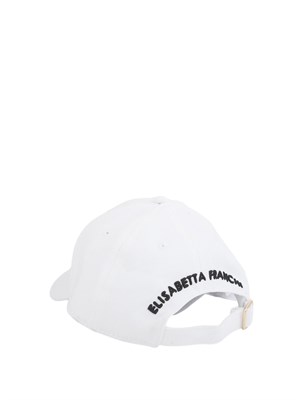 Cappello da baseball bianco Elisabetta Franchi con logo in DONNA
