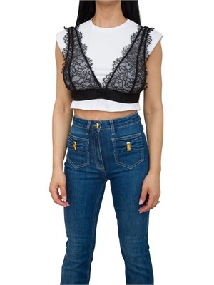 T-SHIRT ELISABETTA FRANCHI BIANCO in DONNA
