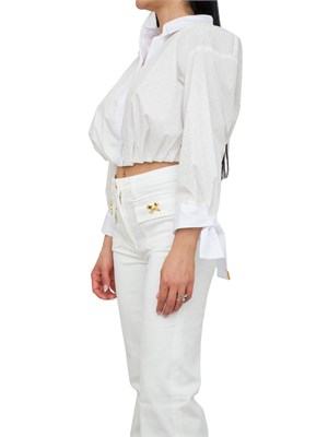 CAMICIA MANICA LUNGA ELISABETTA FRANCHI BIANCO in DONNA