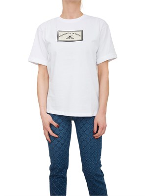 T-SHIRT ELISABETTA FRANCHI BIANCO in DONNA