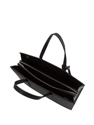 Borsa a mano nera Karl Lagerfeld con logo metallico in DONNA