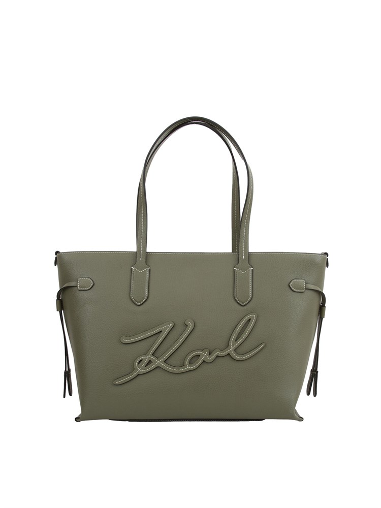 Borsa a spalla verde Karl Lagerfeld