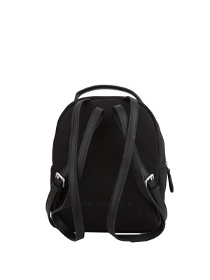 Zaino nero Karl Lagerfeld con zip e logo tasca avanti in DONNA