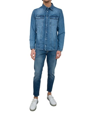 CAMICIA MANICA LUNGA ANTONY MORATO BLU DENIM in UOMO