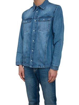 CAMICIA MANICA LUNGA ANTONY MORATO BLU DENIM in UOMO