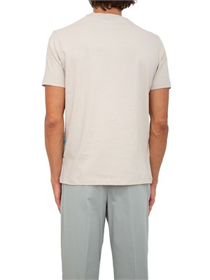 T-shirt Paul[and]Shark beige con stampa Sharks effetto distressed in UOMO