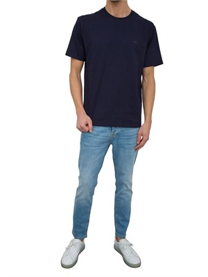T-SHIRT HARMONT [AND] BLAINE BLU in UOMO