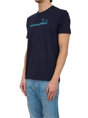 T-SHIRT HARMONT [AND] BLAINE BLU in UOMO