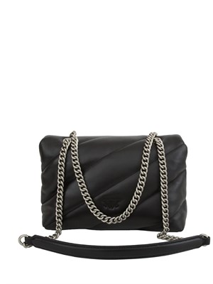 Borsa Pinko Classic Love Bag Puff Maxi Quilt nero in DONNA