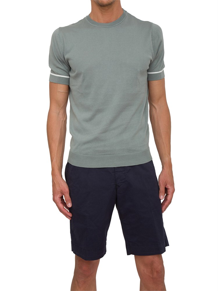 Maglia Antony Morato verde in cotone e badge logato