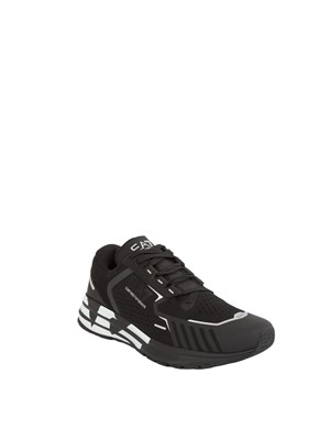 Sneakers uomo nero e bianco Emporio Armani in UOMO
