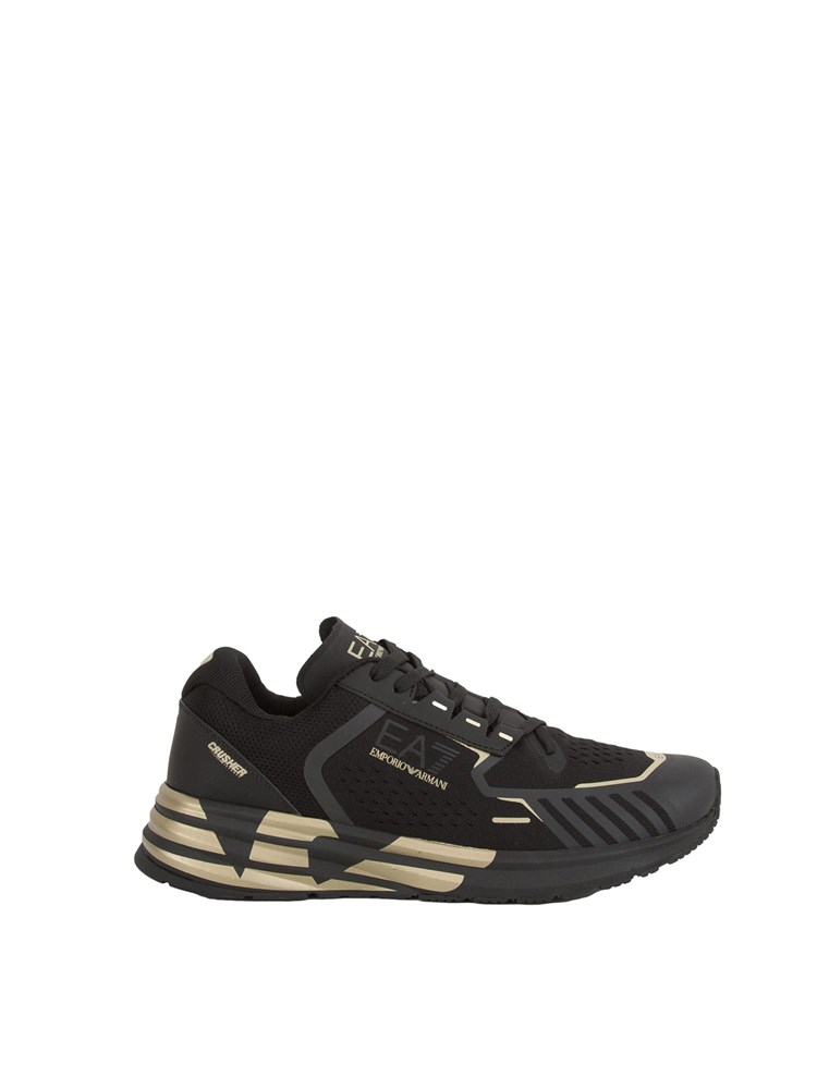 Sneakers uomo nere e oro Emporio Armani