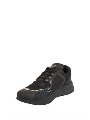Sneakers uomo nere e oro Emporio Armani in UOMO