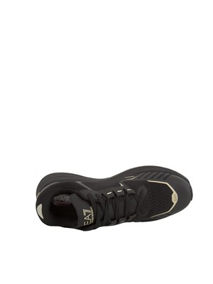 Sneakers uomo nere e oro Emporio Armani in UOMO