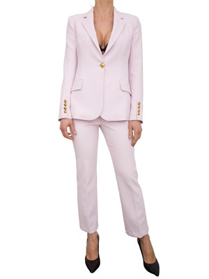 Tailleur monopetto in crêpe lilla Elisabetta Franchi in DONNA