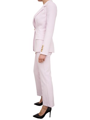 Tailleur monopetto in crêpe lilla Elisabetta Franchi in DONNA