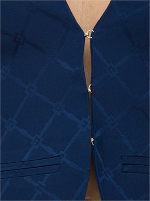 GILET ELISABETTA FRANCHI BLU in DONNA