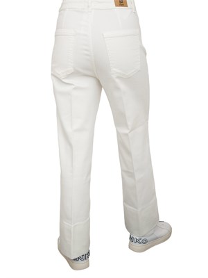 Pantalone in gabardina Emme Marella Bianco in DONNA