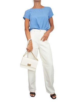 Blusa Emme Marella azzurro  in misto seta in DONNA
