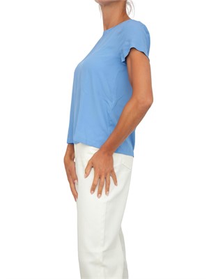Blusa Emme Marella azzurro  in misto seta in DONNA