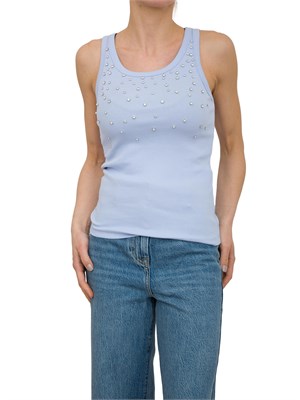 Canotta Marella con cristalli cabochon in DONNA