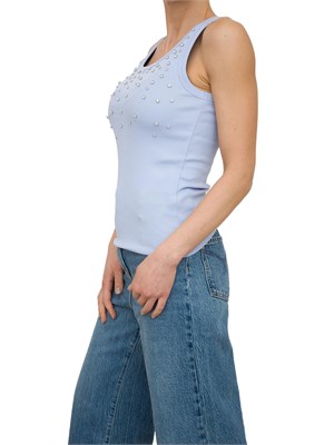 Canotta Marella con cristalli cabochon in DONNA