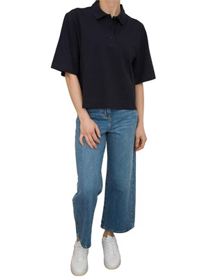 Polo over Marella in piqué di cotone in DONNA