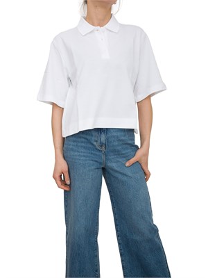 Polo over Marella in piqué di cotone in DONNA